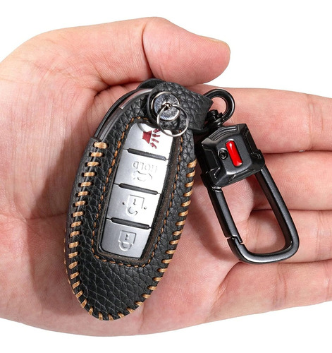 Para Nissan Key Fob Cover Con Llavero De   Car Smart Ke...