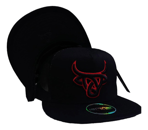 Gorra Lost Calf Original Plana Ajustable Rojo, Negro