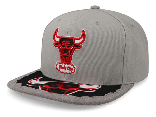 Gorra Mitchell & Ness Nba Bulls Munch Time Snapback Gris Uni