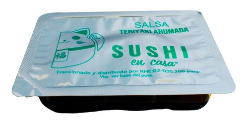Salsa Teriyaki Ahumada En Blister Sushi En Casa 50 X 40 Cc