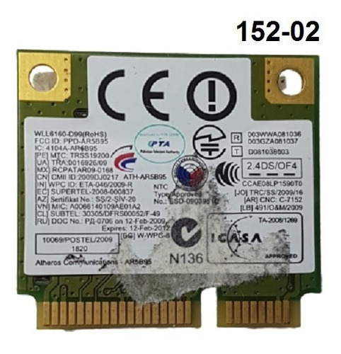 Samsung R480-placa Wifi-ba59-02572a
