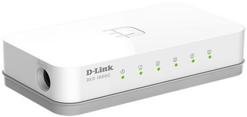 Switch Fast Ethernet 5 Portas 10/100 Mbps D-link Des-1005c