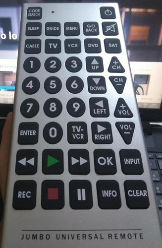 Control Universal Jumbo Tamaño Gigante Smart Tv