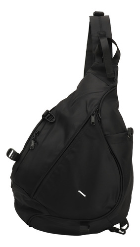 Mochila Bandolera Negra, Bolsa Grande, Impermeable, Tela Oxf