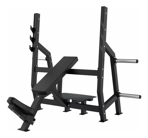 Banco Press Pecho Inclinado Porta Discos Importado Gimnasio
