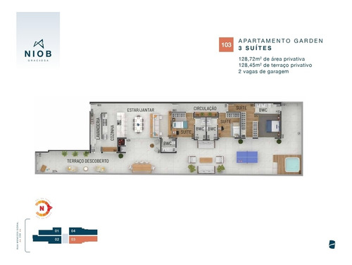 Imagem 9 de 30 de Cobertura Com 3 Dormitórios À Venda Com 3791.81m² Por R$ 1.466.440,00 No Bairro Hugo Lange - Curitiba / Pr - Niob Graciosa - 921951