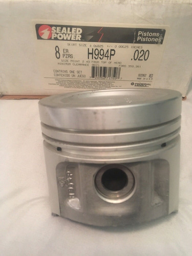 Pistones Motor Ford 361 3 Aros Sealed Power A 020