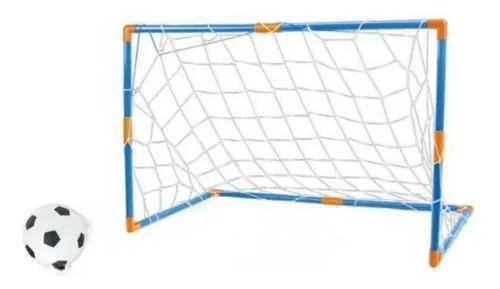 Arco De Futbol + Pelota Futsal Juego Deportivo 90x56x46cm