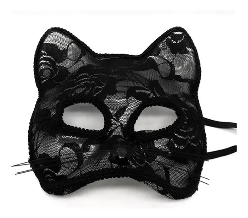 Máscara Veneciana De Gato Para Carnaval Y Cosplay – Media Máscara De Plástico Con Purpurina Rosa Y Dorada, Diseño Elegante, Para Halloween, Mardi Gras Y Fiestas Temáticas, Talla única