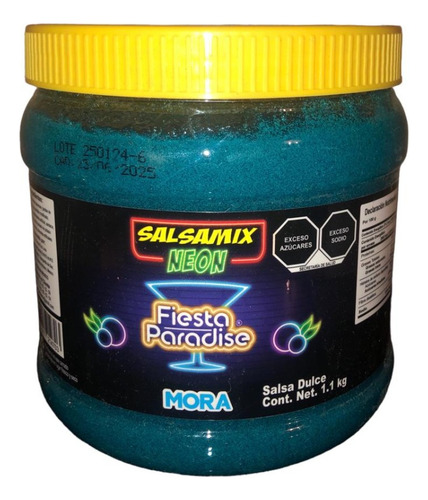 Salsa Mix Neon Mora Azul 9.9kg Escarchar Michelada Coctel