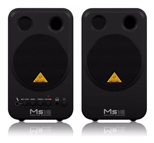 Monitores Activos Behringer Ms16 2 Vias Par - Plus