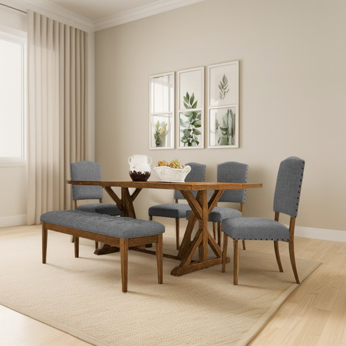 Mueble Comedor Gravity Lino Gris Hogar Set Comedor Muebles
