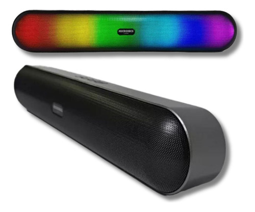 Parlante Portátil Mic Luxor Mics200 Iluminación Rgb Usb Bt