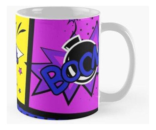 Taza Paneles Girly Comic Book Calidad Premium