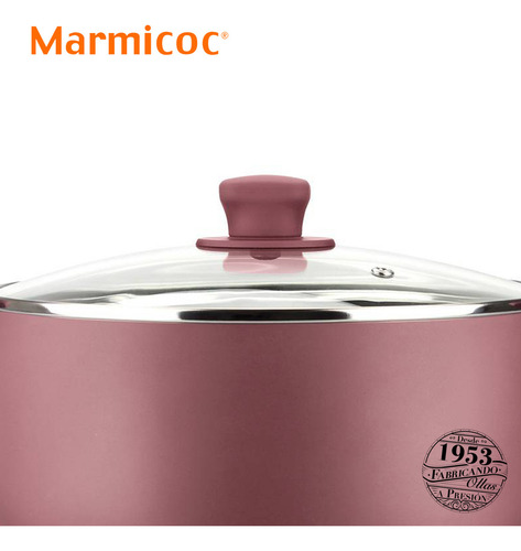 Marmicoc Spring Granate Olla 20 Cm Aluminio Forjado Color Rosa