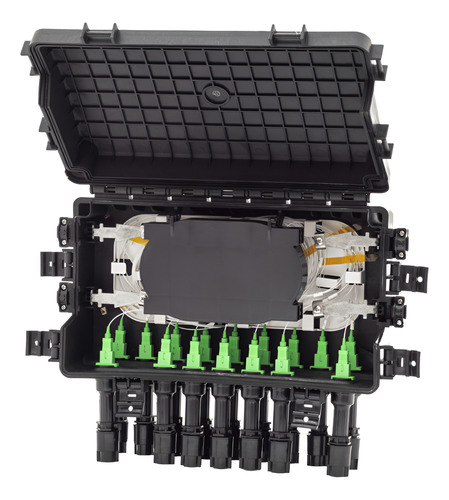 Caja Nap Ftth Fibra 4x16 Horizontal Split 1x16 Glc