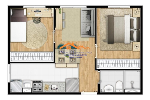 Imagem 13 de 14 de Pin Internacional Guarulhos 2 Dorm 43,43 M² Suíte E 1 Vaga Carro Coberta - 20118
