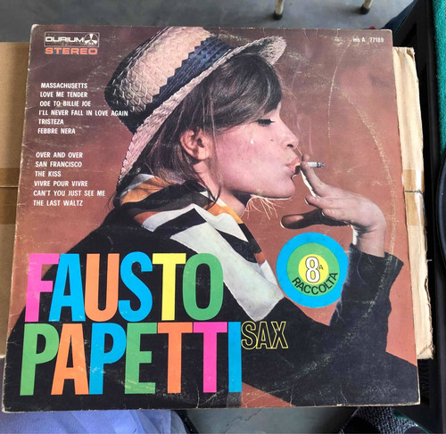 Disco Vinil Lp Antiguo Fausto Papetti 8va Raccolta Saxo Puro