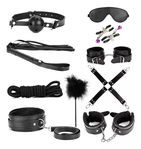 Kit Fetiche 12 Piezas Bdsm Bondage Sadomasoquismo Rosado