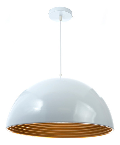 Lámpara Colgante Massima, 15 W, Base E27 Interior, Aluminio Estructura Blanco