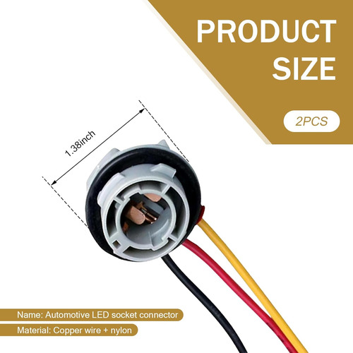 Conector De Bombilla Led 1157 Para Automóvil 180°