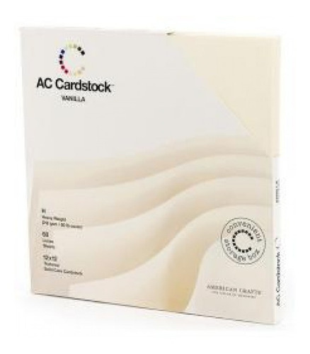 American Crafts Kit De Cardstock - Cor Vanilla 60 Folhas Pac