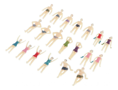 Figuras De Personas Modelo Playa Mini Modelos De 4 Piezas