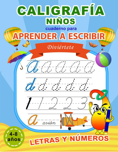 Libro Caligrafía Niños: Cuaderno Aprender A Escribir