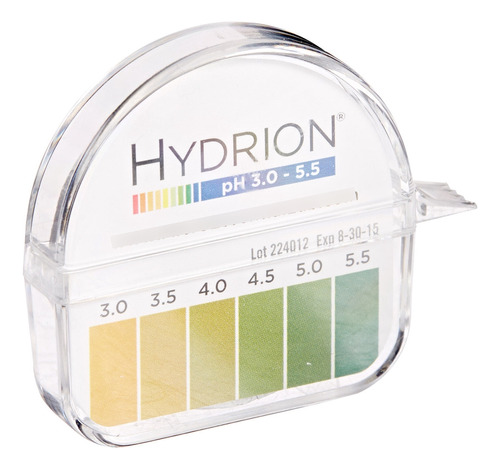 Dispensador De Papel De Prueba De Ph  Roll, 0.0 - 6.0 Ph Tph