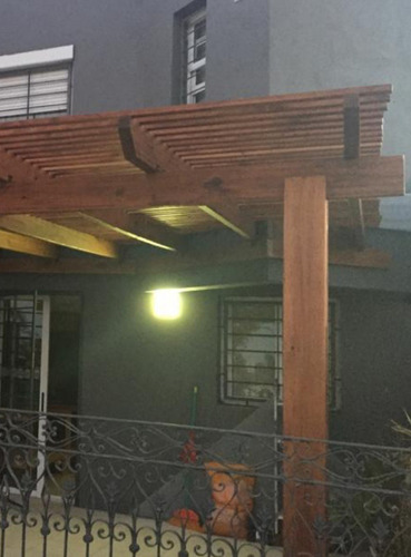 Pergola De Madera Con Techo Media Sombra Fabrica Y Colocamos