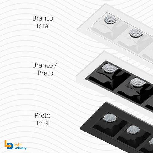 Spot Embutir Recuado Picco 34° Interlight 7w Led Luz Amarela
