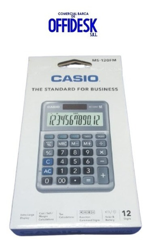 Calculadora Con Display Grande 12 Dígitos Casio Ms-120fm