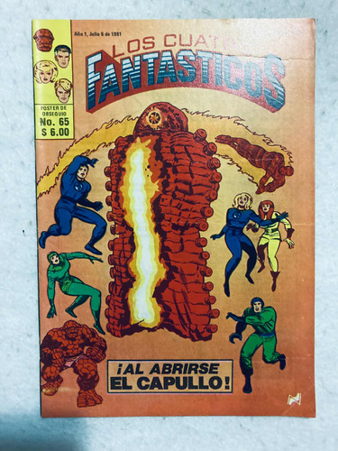 Cómic Los Cuatro Fantasticos #65 Novedades Editores 1981