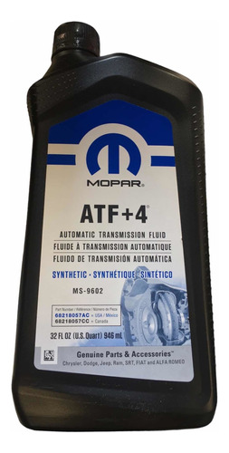 Aceite De Transmisión Automática Atf+4 Mopar