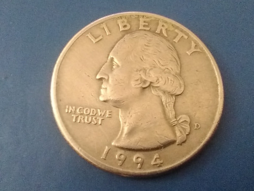 Moneda Eeuu 25 Centavos 1994 Denver Money Quarter Dólar 