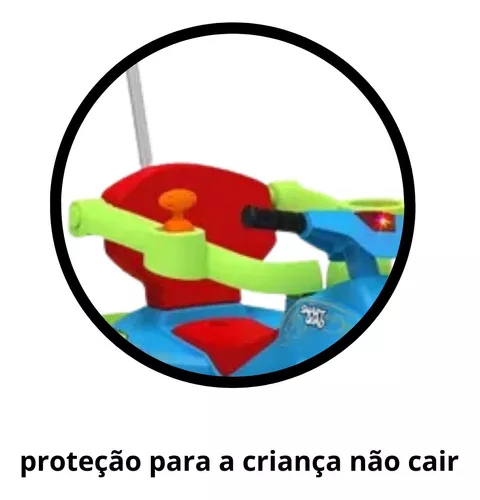 Smart Quad Passeio Pedal Quadriciclo Haste Carrinho Carro Infantil Criança  Meninos Meninas Presente Empurrador Bebê Velotrol