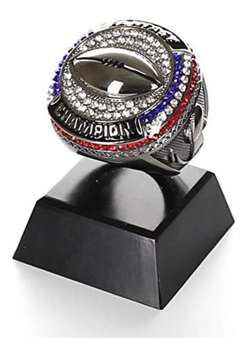 Imagen 1 de 8 de Trofeo Decade Awards Fantasy Football Champion Ring Trophy -