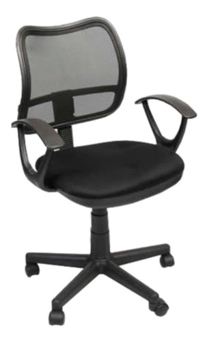 Silla Ejecutiva Ergonomica Novo Bayka En Tela Negra