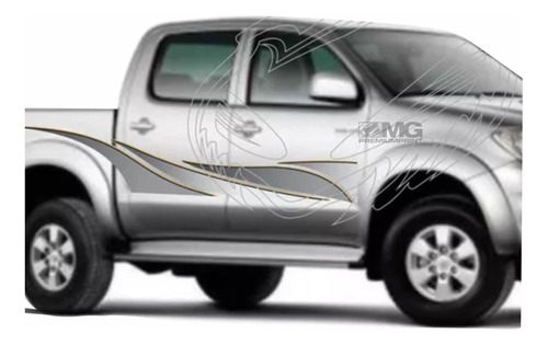 Calco Grafica Toyota Hilux Todas 2010-2015 Print Degrade