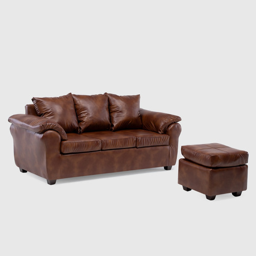 Mpr Sofá Ezeiza + 1 Pouf Pu