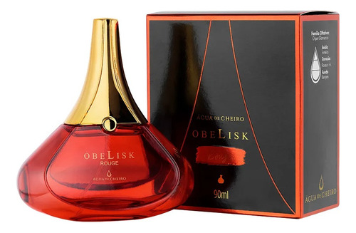 Deo Colônia Obelisk Rouge 90ml - Perfumes Água De Cheiro Volume Da Unidade 90 Ml