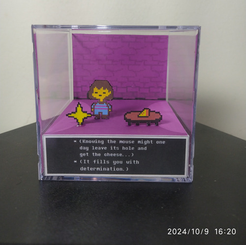 Cubo Diorama Undertale Cena Marcante Modelo 2