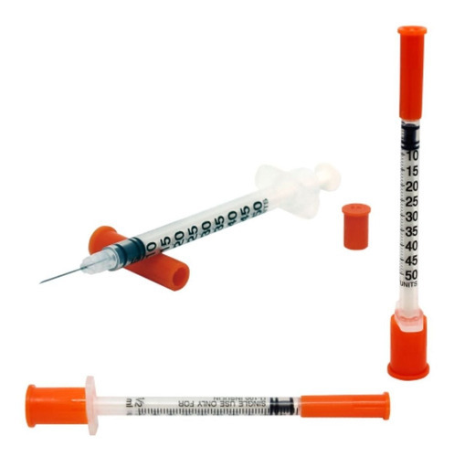 Seringa Insulina 1ml Fixa C/agulha 12,7x0,33 Descarpack C/50 Capacidade em volume 1 mL