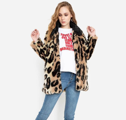 Abrigo Leopardo Mujer Denimlab