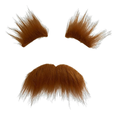 Kit De Barba Falsa Para Halloween, Bigode E Sobrancelhas