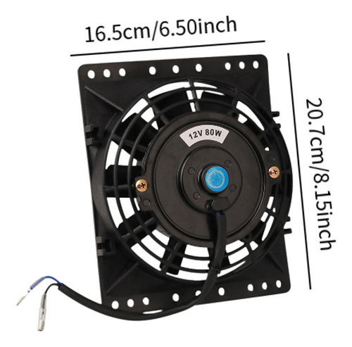 Ventilador De Refrigeración Para Radiador Eléctrico De 6