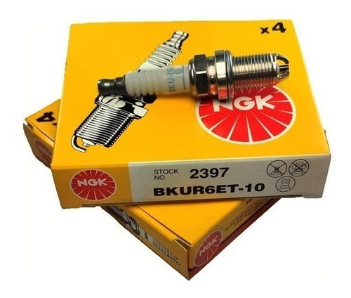 Juego De Bujias Ngk Vw Bora 2.0 8v 3 Electrodos Bkur6et-10