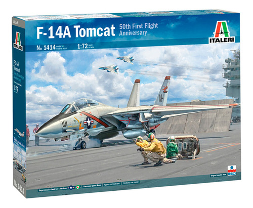 Avion F-14 Tomcat Italeri Escala 1/72 Es Un Armable