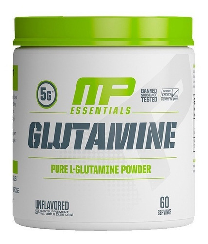 Glutamina Musclepharm Essentials (300 Gramos) 60 Servicios