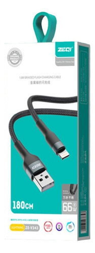 Cable De Datos Usb Para iPhone 1.8m Ze-v343